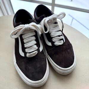 NEW Vans Old Skool Shoe Suede Sneakers Dark Tobacco Brown Men’s 8 / Women's 9.5